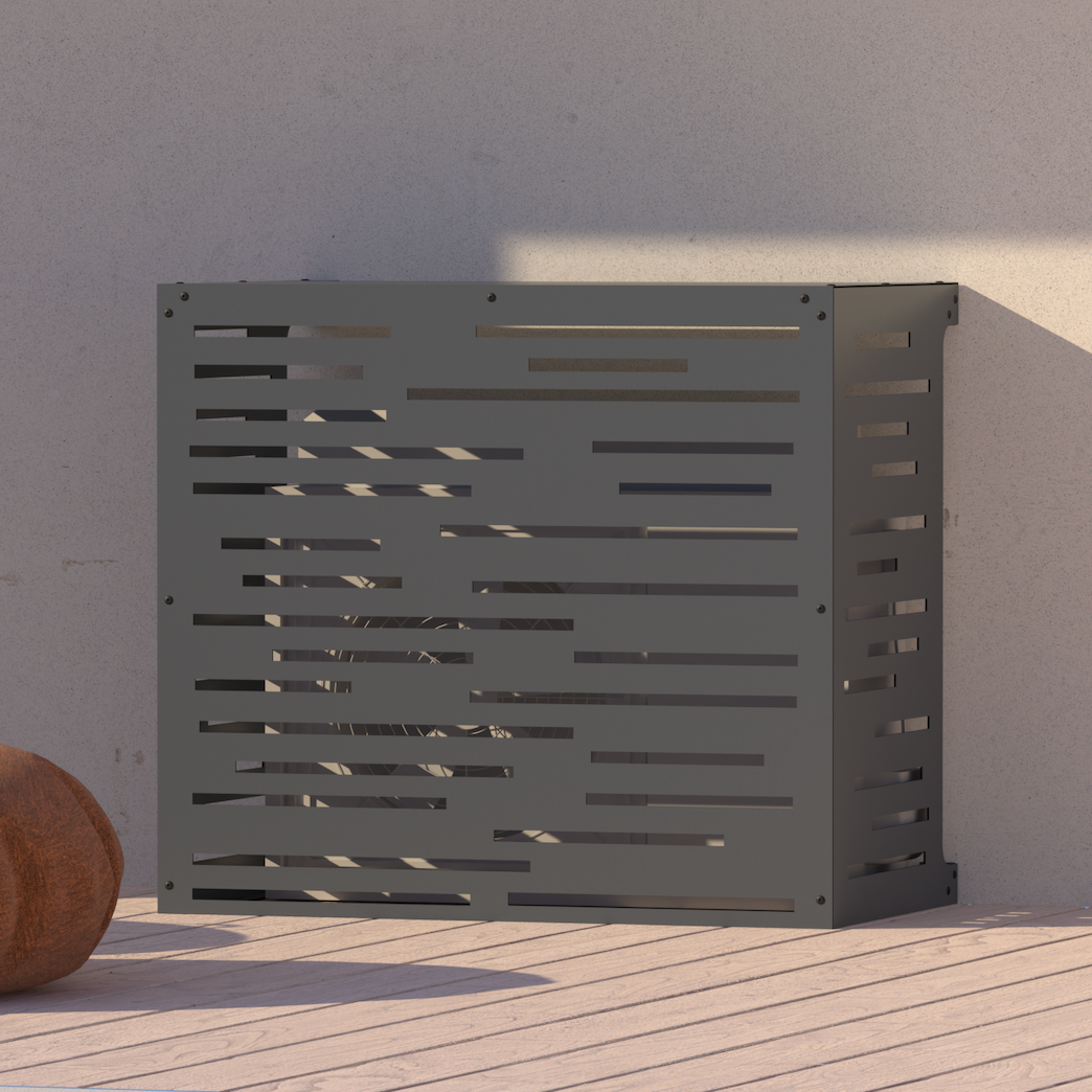 OSmari Cache climatiseur exterieur aluminium,caisson anti bruit pompe à chaleur,cache clim,Étanche À La Poussière Et À L'eau,Convient pour l'unité extérieure du climatiseur,Grey a,110x60x80cm OSmari Cache climatiseur exterieur aluminium,caisson anti bruit pompe à chaleur,cache clim,Étanche À La Poussière Et À L'eau,Convient pour l'unité extérieure du climatiseur,Grey a,110x60x80cm
