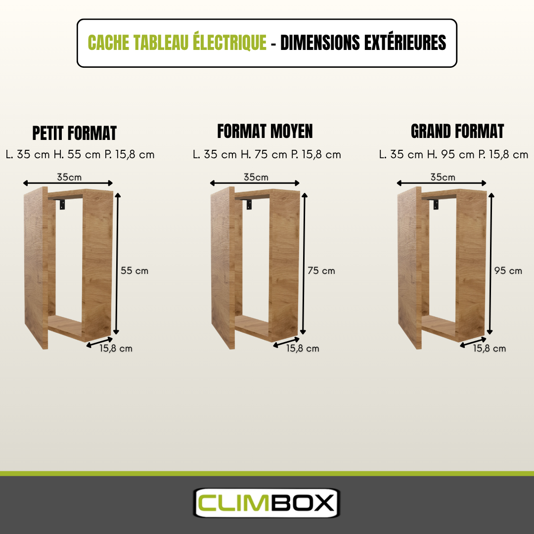 Cache tableau électrique Bois