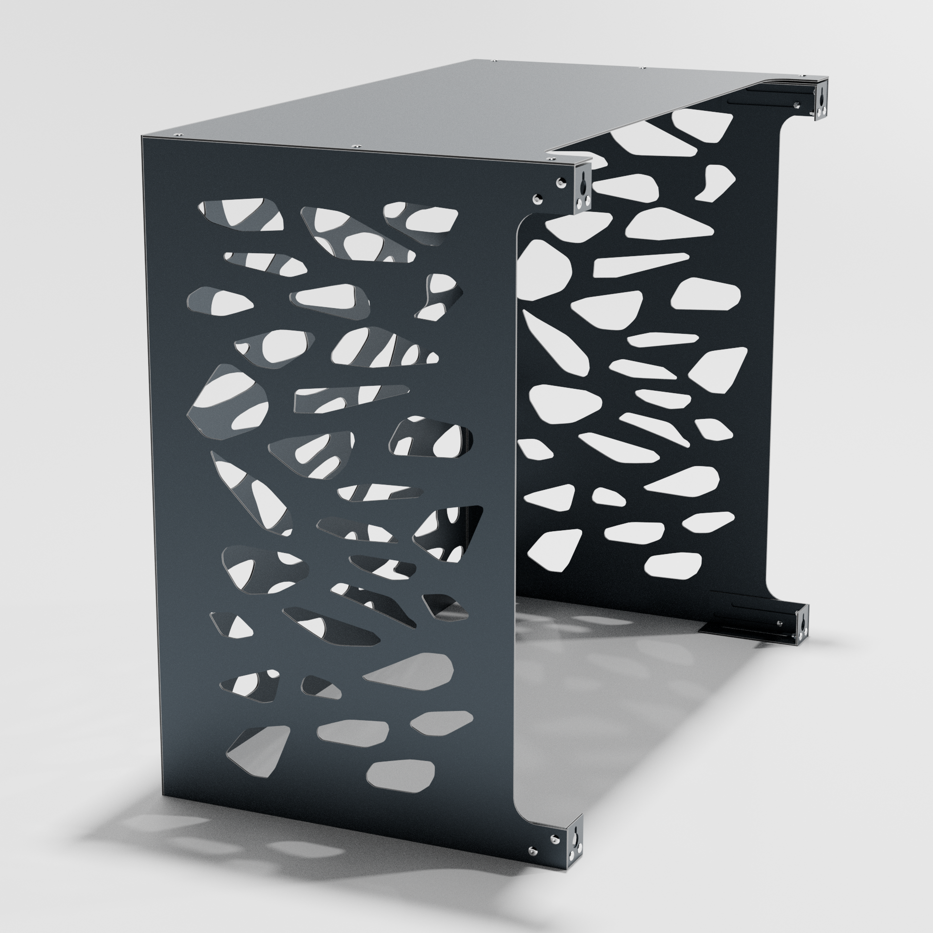 Copertina di aria condizionatore esterno pietre antracite