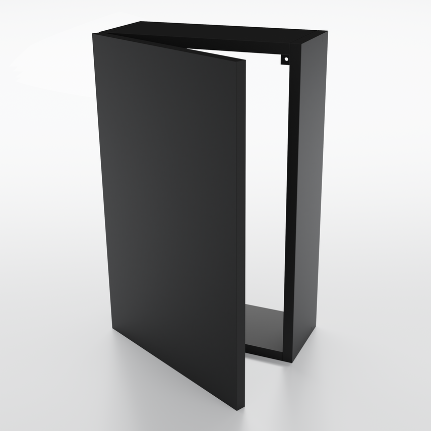 Cache tableau électrique noir