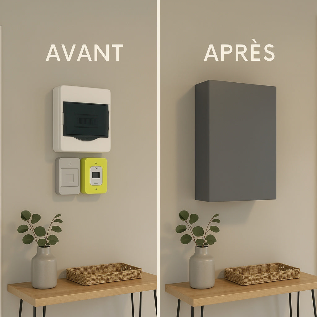 Scatola elettrica bianca "personalizzata"