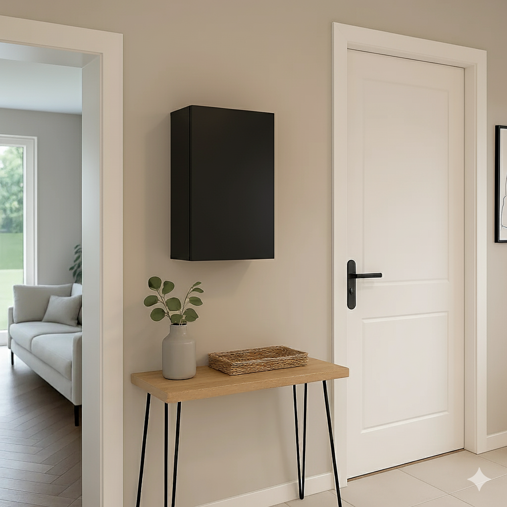 Cache tableau électrique Noir