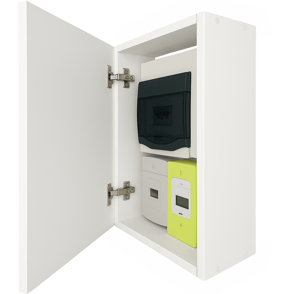 Weiße "benutzerdefinierte" weiße Elektrokaste